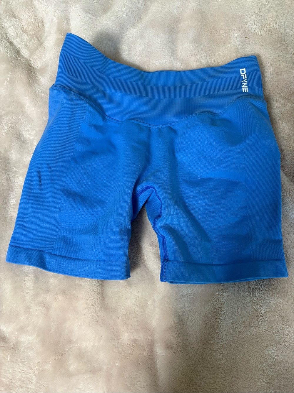 DFYNE Women’s Blue High-Waist Active Shorts